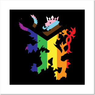 An Tir Pride - Pride Progress - Silhouette Posters and Art